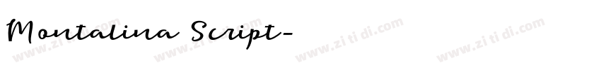 Montalina Script字体转换 Montalina Script字体转换